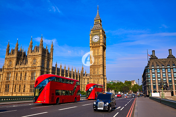 Big Ben Clock Tower and London Bus